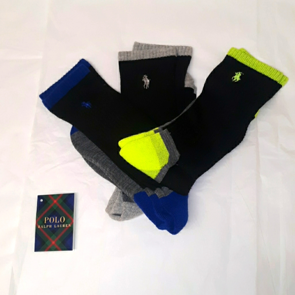 🚨 Polo Ralph Lauren Socks 3Pair Brand New - Picture 1 of 7
